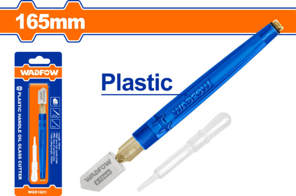 CORTADOR  PLASTICO DE  VIDRIO ACEITE  165MM 1PCS  WADFOW